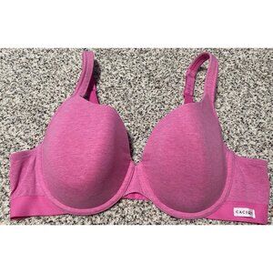 Cacique Lane Bryant Lightly Lined T Shirt Underwire Bra PINK Size 42C